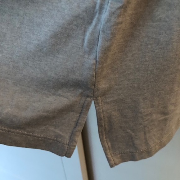 90 Degree by Reflex Women’s activewear Sz Large Short Sleeve Top Grey Super soft - Picture 4 of 9